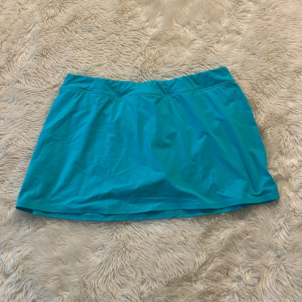 Lands End Turquoise Swim Skort Size 14P